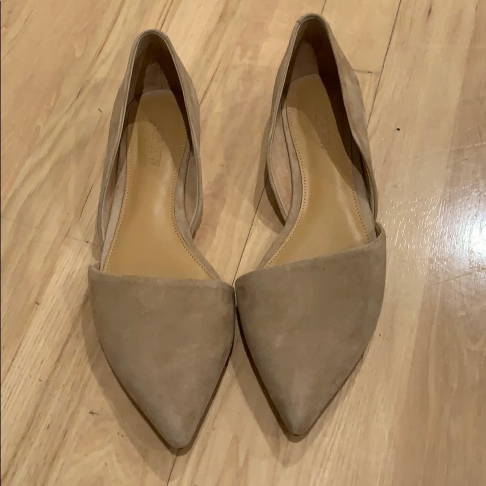 JCrew Factory size 7.5 suede flats
